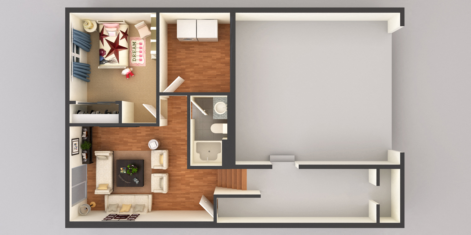 Floor plan for 3 beds, 2.5 baths, 2166 sqft
